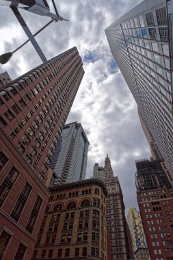 Nyc gökdelenlerin düşük açılı görünüş