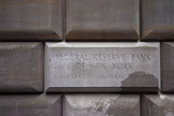 Tabella delle firme della Federal Reserve Bank of New York Foto Stock