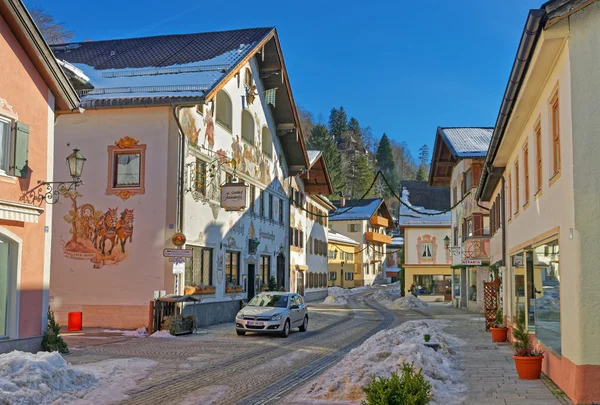 Casas de estilo bávaro superior en Garmisch-Partenkirchen —  Fotos de Stock
