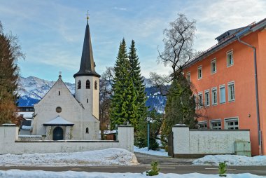 Garmisch-Partenkirchen'deki güzel eski kilise