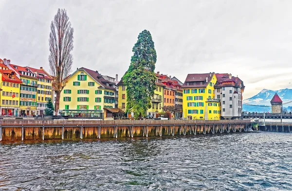 View on the city over the Reuss river — Stock fotografie