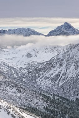 Kasprowy Zakopane Tatras WI içinde Wierch üstündeki bulutlar