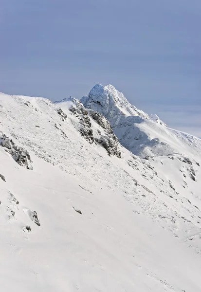 Oben auf dem Kasprowy Wierch in Zakopane in der Tatra im Winter — Stockfoto