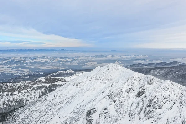 Vue panoramique depuis Kasprowy Wierch à Zakopane dans les monts Tatra — Photo
