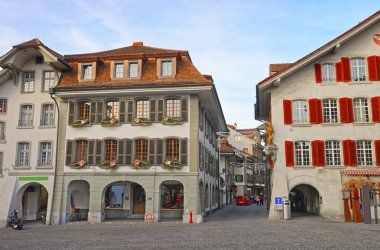 Noel'de Thun Old Town Town Hall Meydanı