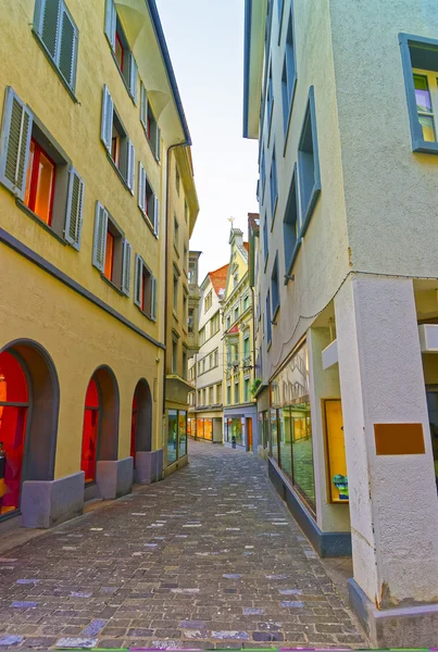 Vista de la calle en la Ciudad Vieja de Chur —  Fotos de Stock