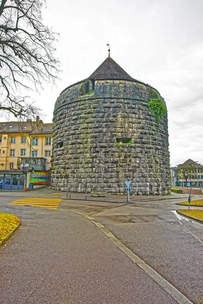 Gate Tower in the Old Town of Solothurn — Stock Photo, Image