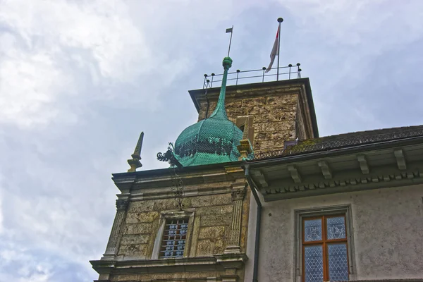 Купол иезуитской церкви в Старом городе Солотурн — стоковое фото