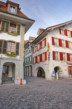 Town Hall Meydanı eski kasaba Thun adlı Noel içinde