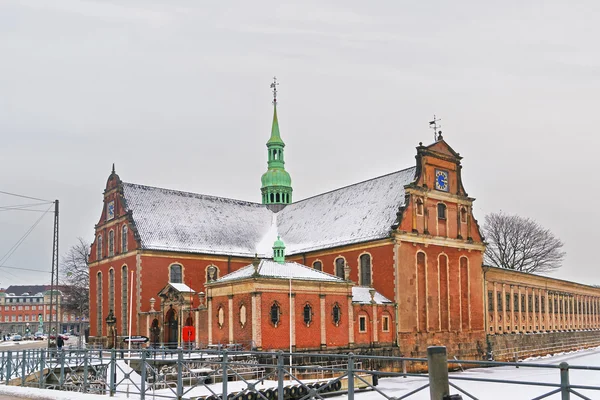 Church of Holmen in Copenhagen in winter — Stock Photo, Image