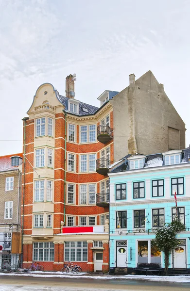 Vista de rua na cidade de Copenhague, na Dinamarca — Fotografia de Stock