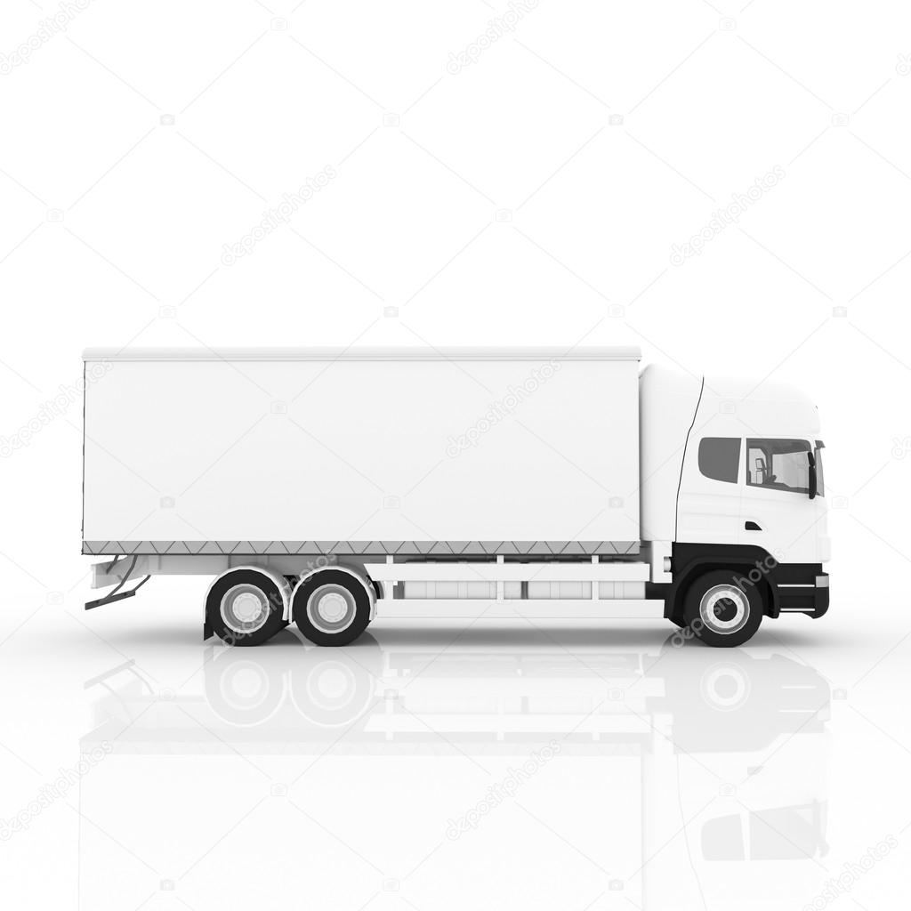 Render of truck, good for transport companys presentation