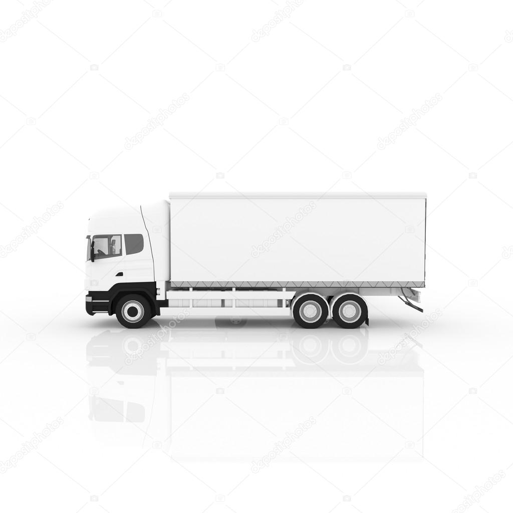 Render of truck, good for transport companys presentation