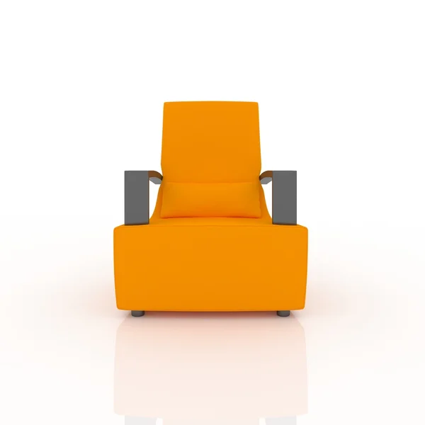 Sedia grigio arancio — Foto Stock