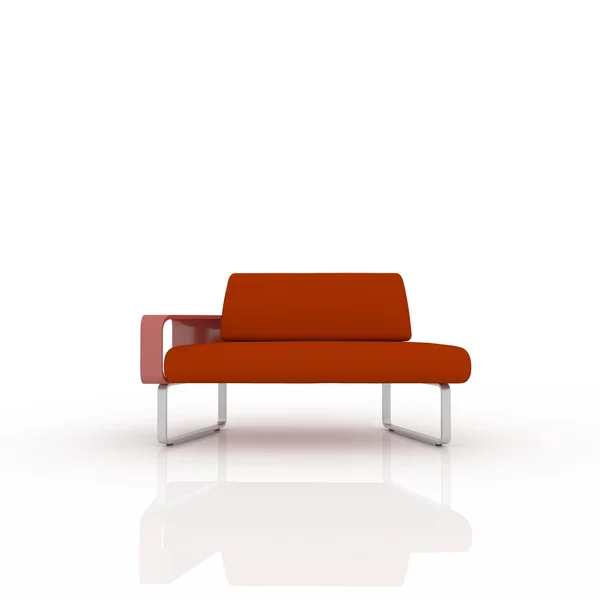 Rotes Sofa — Stockfoto