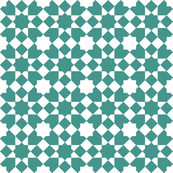 Seamless Geometric Ornament Based Traditional Islamic Art Great Design Fabric — Stock Vector