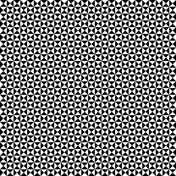 Beyaz Zemin Üzerinde Siyah Üçgenlerin Kusursuz Geometrik Deseni — Stok Vektör