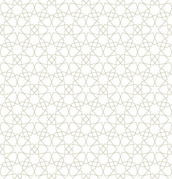 Background Seamless Pattern Based Traditional Islamic Art Brown Color Great — стоковый вектор