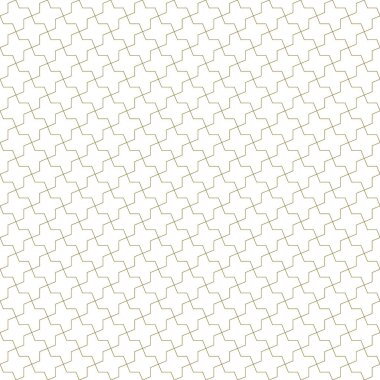 Geleneksel İslami sanat eserine dayanan kusursuz geometrik süsleme. Kahverengi çizgiler. Kumaş, tekstil, kapak, ambalaj kağıdı ve arka plan için harika tasarım. İnce çizgiler.