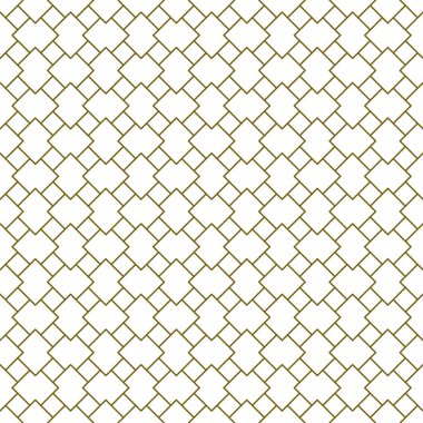 Kusursuz geometrik desen. Kahverengi çizgiler. Grafiksel modern desen. İslami kalıba göre.