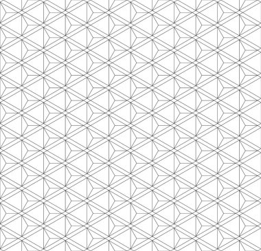 Japon kusursuz Kumiko deseni siyah. İnce çizgiler.