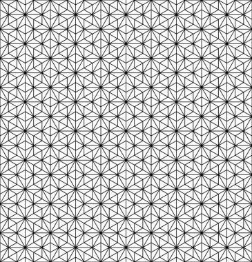 Kumiko zaiku 'nun siyah çizgileriyle kusursuz bir şekli var. İnce çizgiler.