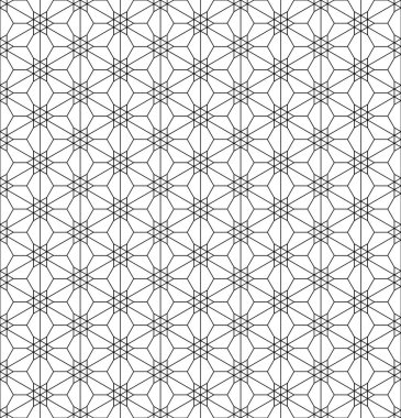 Japon pürüzsüz Kumiko deseni siyah. İnce çizgiler..