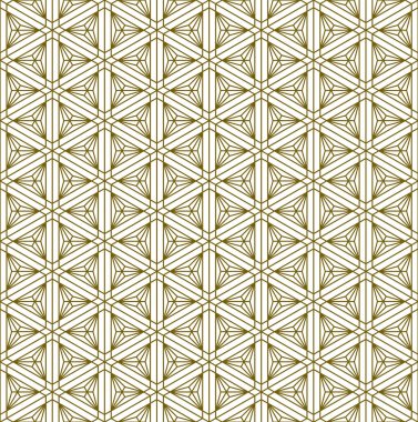 Geleneksel Japon Kumiko Zaiku sanatının elementlerine dayanan kusursuz bir desen..