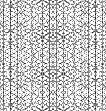 Japon kusursuz Kumiko deseni siyah ve beyaz. Kalınlık çizgileri.