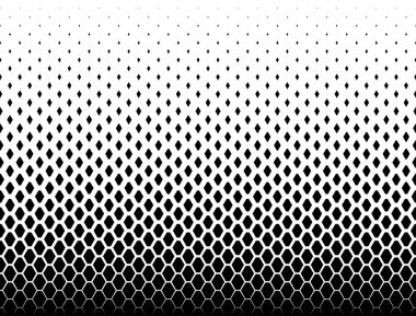 Kaybolan figürler. Beyaz arka planda siyah figürler. Tek yönlü kusursuz. Orta ölçekli karartma seçeneği. Yükseklik olarak 38 element.