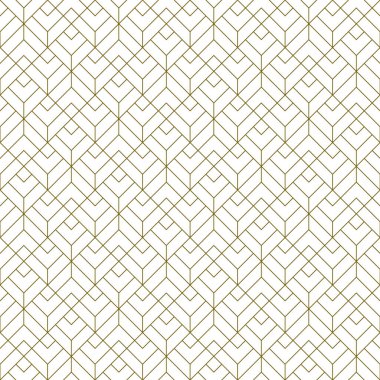 Kusursuz geometrik desen. Ortalama kalınlık çizgileri. Beyaz arkaplanda kahverengi çizgiler.