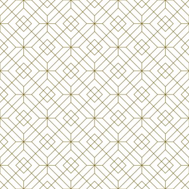 Kusursuz geometrik desen. Ortalama kalınlık çizgileri. Beyaz arkaplanda kahverengi çizgiler.