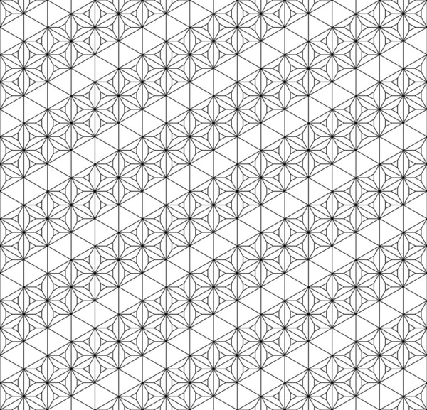 Japon pürüzsüz Kumiko deseni siyah beyaz. İnce çizgiler..