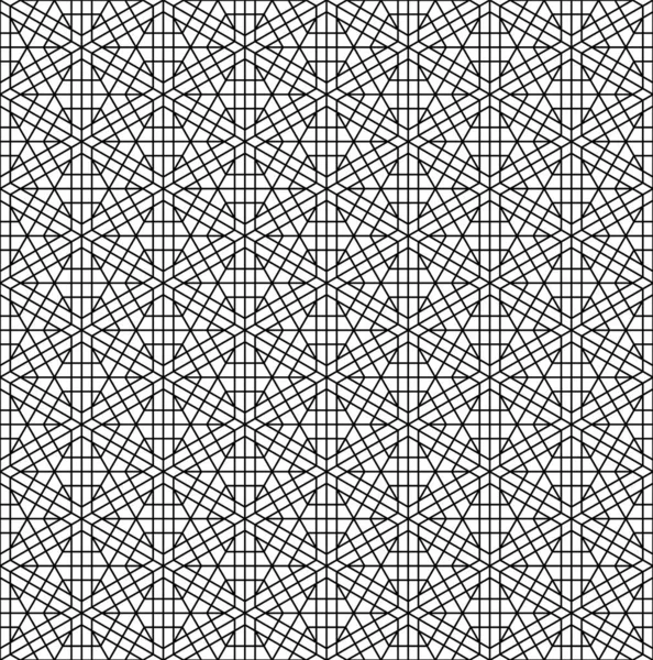 Japon pürüzsüz Kumiko deseni siyah beyaz. İnce çizgiler..