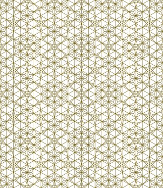 Geleneksel Japon gemisi Kumiko Zaiku 'nun elementlerine dayanan kusursuz bir desen. İnce kahverengi çizgiler.