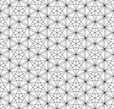 Japon pürüzsüz Kumiko deseni siyah beyaz. İnce çizgiler..