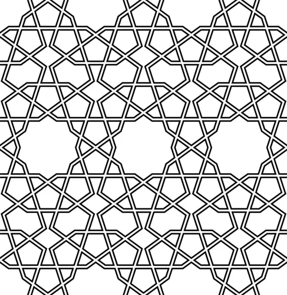 Naadloze Geometrische Ornament Basis Van Traditionele Islamitische Kunst Geweldig Ontwerp — Stockvector