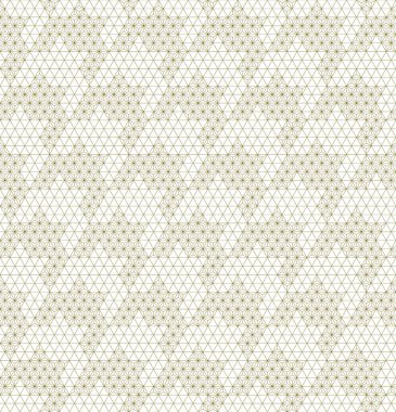 Geleneksel Japon gemisi Kumiko Zaiku 'nun elementlerine dayanan kusursuz bir desen. Kahverengi ince çizgiler.