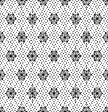 Geleneksel Japon gemisi Kumiko Zaiku 'nun elementlerine dayanan kusursuz bir desen. Siyah renkli ince çizgiler.