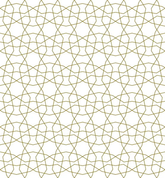 Nahtlose Geometrische Ornament Auf Der Grundlage Traditioneller Islamischer Art Brown — Stockvektor