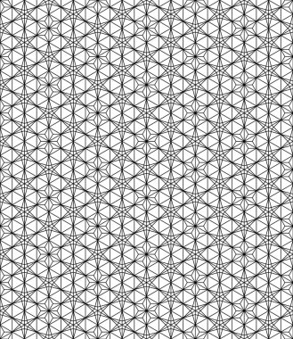 Japon pürüzsüz Kumiko deseni siyah beyaz. İnce çizgiler..