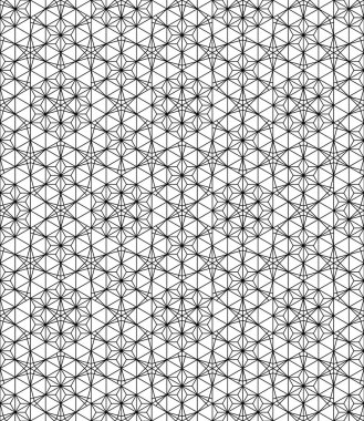 Japon pürüzsüz Kumiko deseni siyah beyaz. İnce çizgiler..