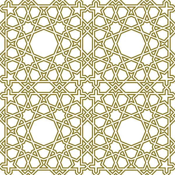 Nahtlose Geometrische Ornamente Auf Der Grundlage Traditioneller Islamischer Kunst Großes — Stockvektor