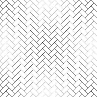 Kusursuz geometrik süs. Siyah renk. İnce çizgiler..