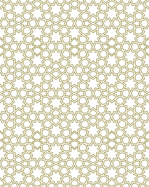 Geleneksel İslami sanata dayalı kusursuz geometrik süs. Kumaş, tekstil, kapak, ambalaj kağıdı, arka plan için harika tasarım..