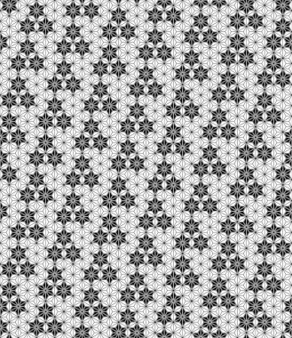 Geleneksel Japon gemisi Kumiko Zaiku 'nun elementlerine dayanan kusursuz bir desen. Siyah renkli ince çizgiler.