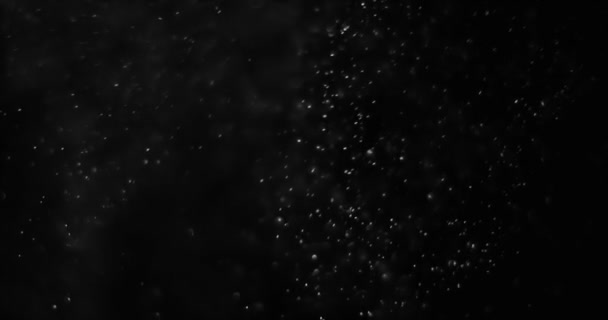 Particules de poussière abstraites sur fond sombre boucle sans couture prêt — Video