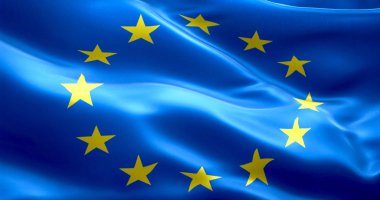 AB bayrağı, euro bayrak, bayrak sallayarak Avrupa Birliği
