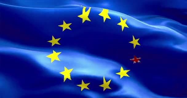 Brexit Royaume-Uni de Grande-Bretagne drapeau étoile sur drapeau européen, crise du Brexit de la zone euro, référendum de vote pour la sortie du Royaume-Uni 