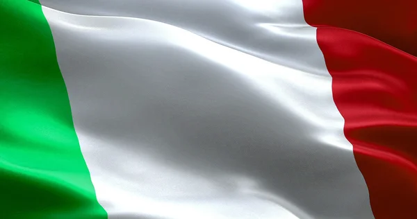 Zwaaien van de textuur van de vlag van Italië — Stockfoto